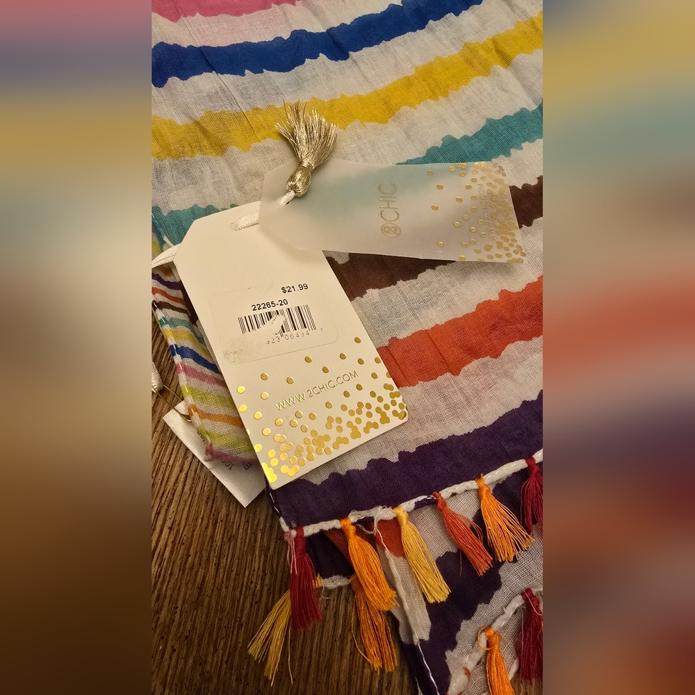2Chic Colorful Scarf - Picture 4 of 4